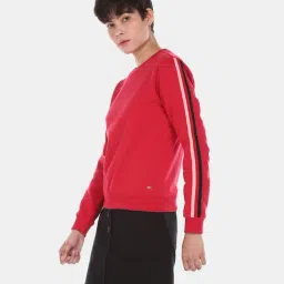 U.S. Polo Assn. Red Full Sleeves Round Neck Sweatshirt image 3