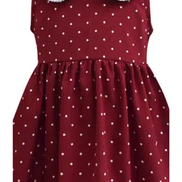 A.T.U.N. Maroon Printed Dress image 3