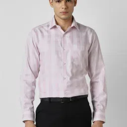 Van Heusen Pink Regular Fit Checks Casual Shirt-picture-27