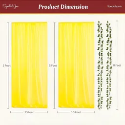 Special You Set Of 8 Yellow & Green Ganesh Chaturthi Festive Decor image 2