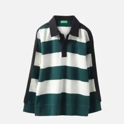 United Colors of Benetton Boys Multicolored Cotton Striped Polo T-Shirt-image-63