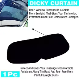 Auto Pearl Rear Dicky Sun Shade Black Compatible For Datsun Redi Go, Dicky_RediGo image 3