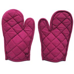 Swayam Red Cotton Casement Pack of 2 Oven Gloves-image-20