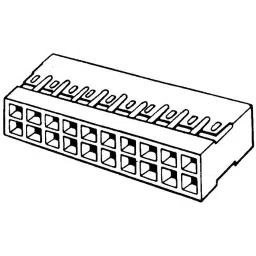 AMPHENOL COMMUNICATIONS SOLUTIONS WIRE-BOARD CONNECTOR RECEPTACLE 72 POSITION, 2.54MM, 65043-001LF-picture-22