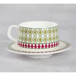 india circus by krsnaa mehta India Circus By Krshna Mehta Multi Bone China Printed Cup and Saucer image 4