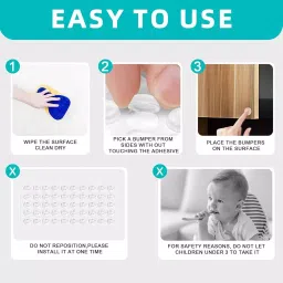 Ebco Bumper Clear Finish, Diameter 12.7 mm and Height 3.1 mm for Furniture, BS2-32 (Pack of 242) image 4