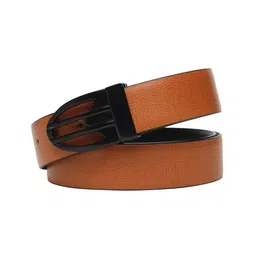 WINSOME DEAL Men Push Pin Closure Textured Formal Belt image 4