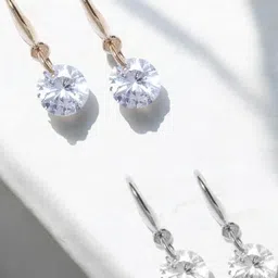 DressBerry Women Metal Cubic Zirconia Contemporary Earrings-image-28