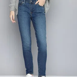 Levis Women 711 Skinny Fit Light Fade Stretchable Jeans-image-9