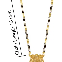 Bhanu diam Gold-Plated Brass Mangalsutra image 4