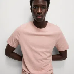 Marks & Spencer Men Solid Round Neck Cotton T-shirt-picture-22