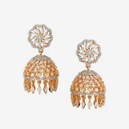 Kushal's Fashion Jewellery Dome Shaped Jhumkas Earrings image 2