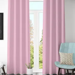 Galaxy Home Decor Pink Set of 2 Black Out Door Curtain-image-74