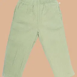Greendeer Solid  Cotton Pant - Basil Green-image-66