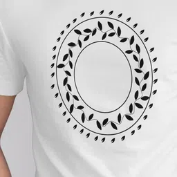 Seekbuylove Abstract Printed Round Neck Pure Cotton T-shirt image 5