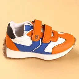 Babyoye Sneakers with Velcro Closure - Orange image 4