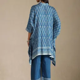 Soch Navy Viscose Printed Kaftan Set image 2