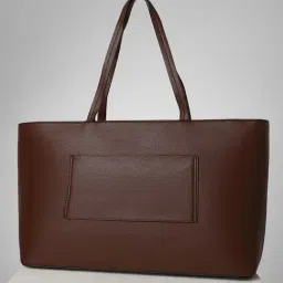 Allen Solly Brown Solid Medium Handbag-image-87