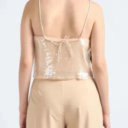 Calvin Klein Jeans Frosted Almond Logo Regular Fit Crop Top image 2