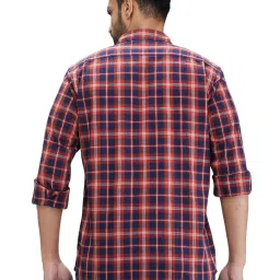 Colorplus Red Tailored Fit Checks Shirt image 2