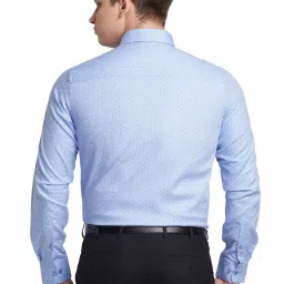 Raymond Blue Contemporary Fit Printed Shirt image 2