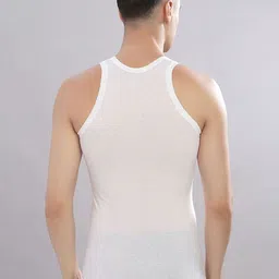 CAVENDERS Pack Of 6 Pure Cotton Undershirt Vests White Pure CottonDno-v37st image 2