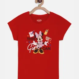 kidsville Mickey & Friends Printed Tshirt For Kids Girls-picture-32