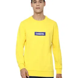 Forever 21 Yellow Regular Fit Printed Sweatshirt-picture-36