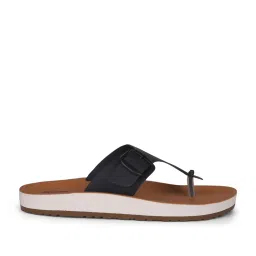 Bata Men's Blue T-Strap Sandals image 2