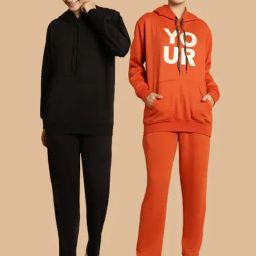 Vimal Jonney Black & Rust Printed Tracksuit - Pack Of 2-picture-19