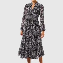 Forever New Multi Regular Fit Abstract Dress-image-30