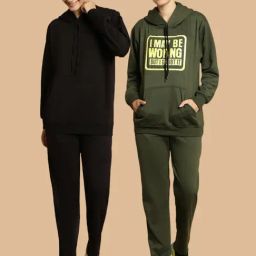 Vimal Jonney Black & Green Printed Tracksuit - Pack Of 2-picture-34
