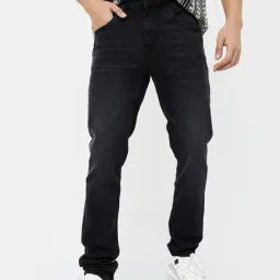Forca By Lifestyle Black Cotton Regular Fit Jeans-picture-21