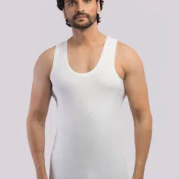 Vip White Regular Fit Striped Vest - Pack Of 5 image 2