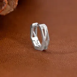 GIVA 925 Silver Hexa Hoop Earrings for Him-image-72