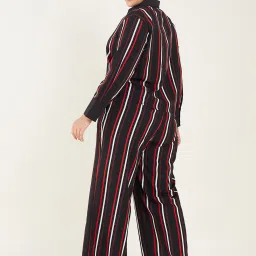 CURVE BY KASSUALLY Black Striped Shirt With Pants image 2