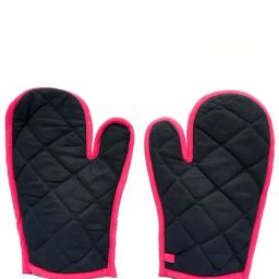 Swayam Black Cotton Casement Pack of 2 Oven Gloves-picture-30
