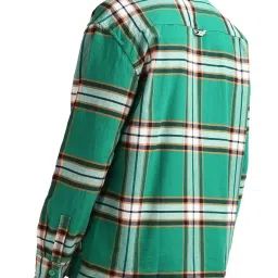Tommy Hilfiger Green Cotton Regular Fit Checks Shirt image 2