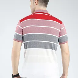 Monte Carlo Red Regular Fit Striped T-Shirt image 2