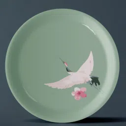 Nestroots Victorian Fauna Printed Multicolor Porcelain Wall Plate image 2