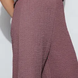 Code By Lifestyle Medium Purple Regular Fit Trousers image 5