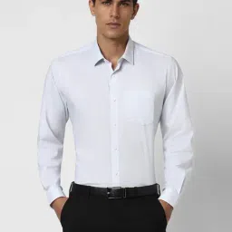 Van Heusen White Cotton Regular Fit Shirt-picture-22