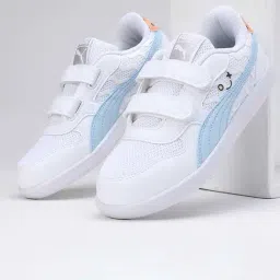 Puma Kids Funblast White & Blue Casual Sneakers-image-20