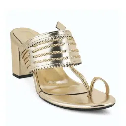 Scentra Women's Golden Toe Ring Sandals-picture-37