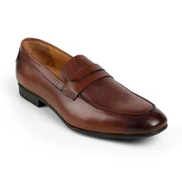 Tresmode Men Slip On Leather Loafers-image-97