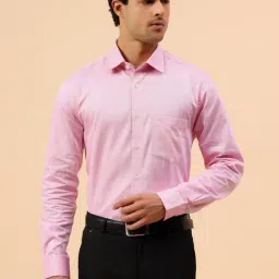 Cantabil Pink Self Design Shirt-picture-34