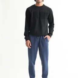 Rare Rabbit Blue Regular Fit Solid Trackpants image 5