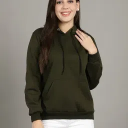 Gracit Green Slim Fit Hoodie-picture-46