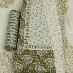 Meena Bazaar Printed Pure Cotton Unstitched Dress Material-picture-25