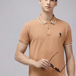 U.S. Polo Assn. Pure Cotton Slim Fit Polo Collar T-shirt-picture-25